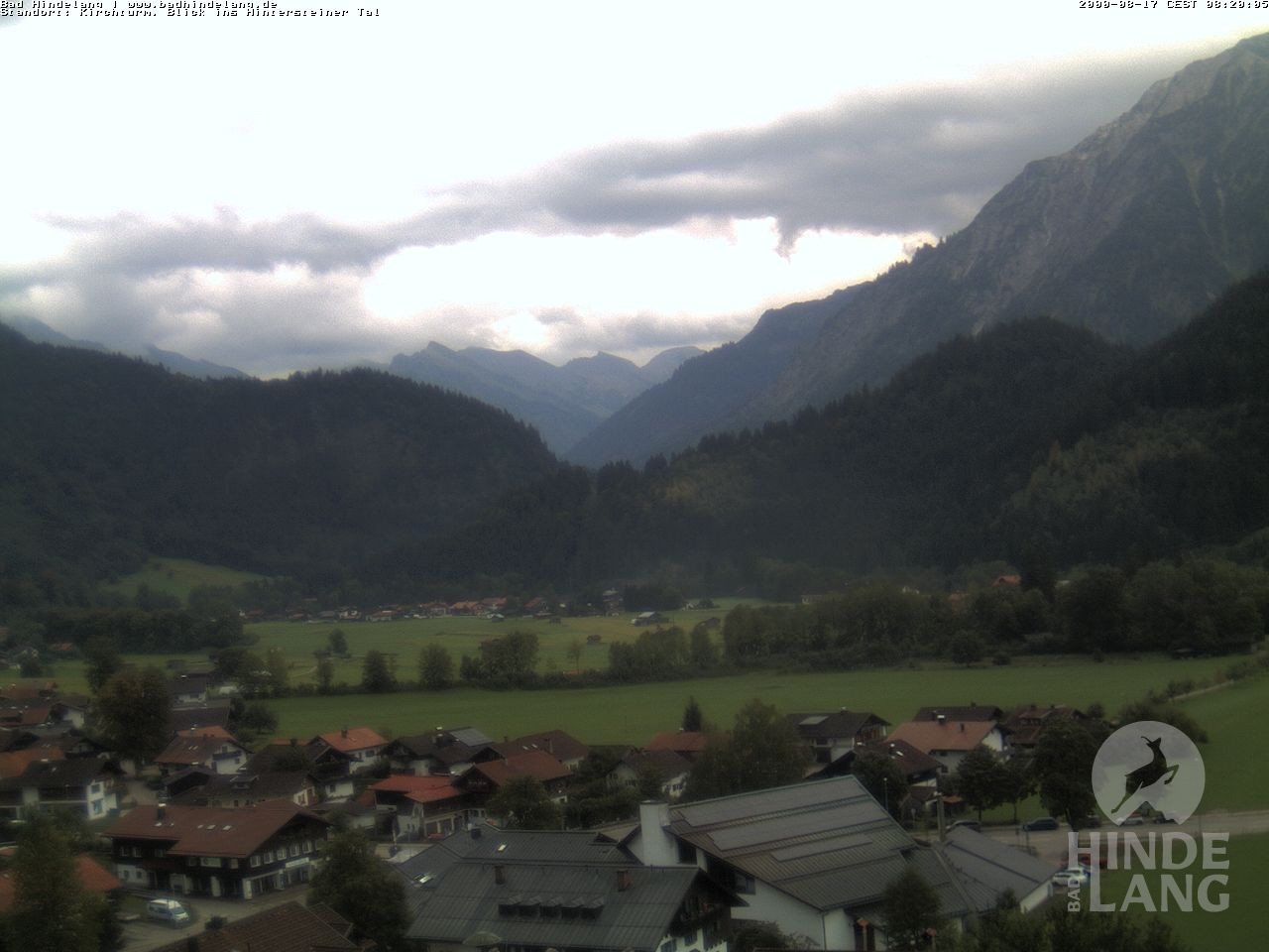 Archiv Foto Webcam Kirchturmblick Richtung Hintersteiner Tal