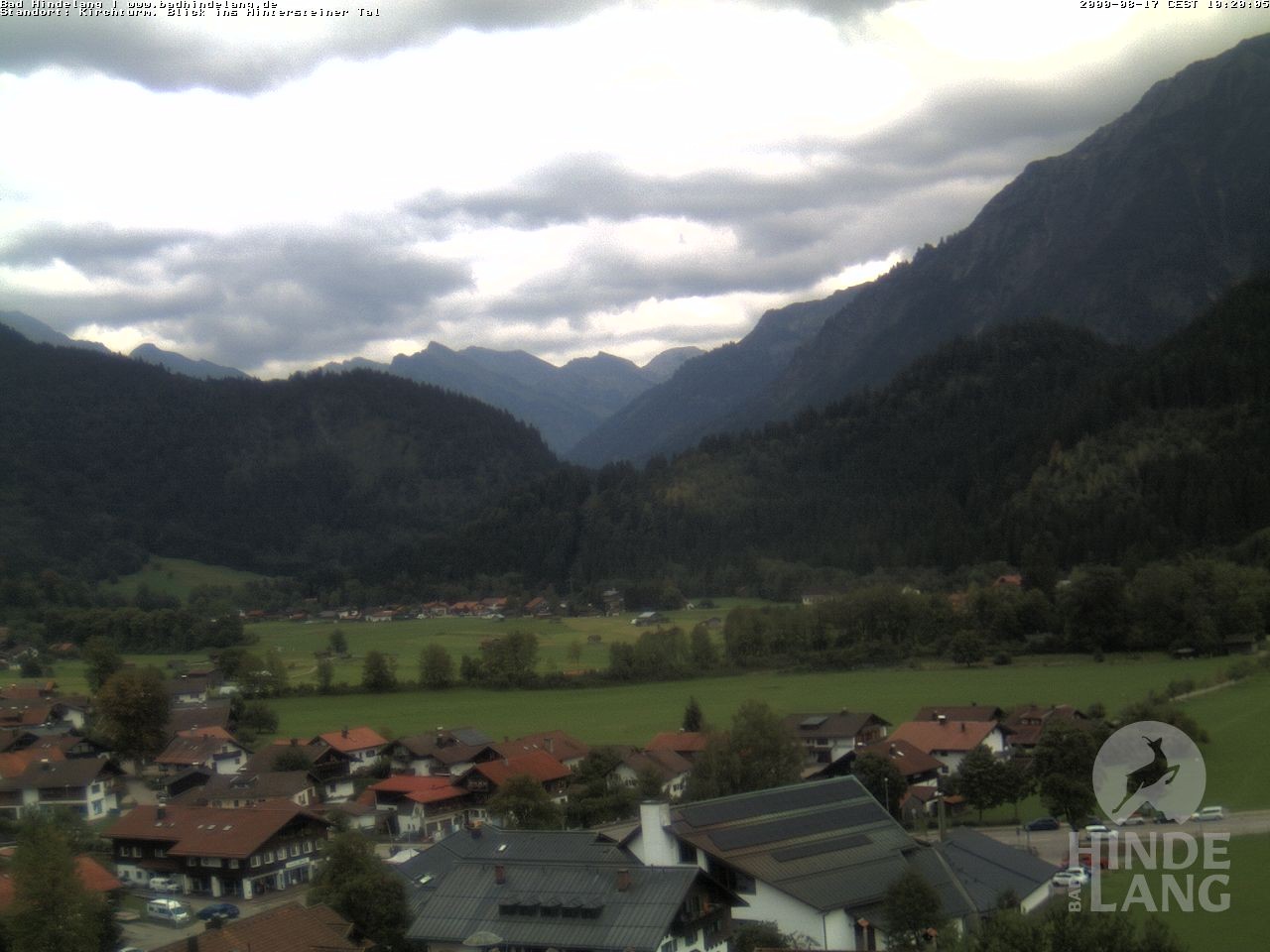 Archiv Foto Webcam Kirchturmblick Richtung Hintersteiner Tal