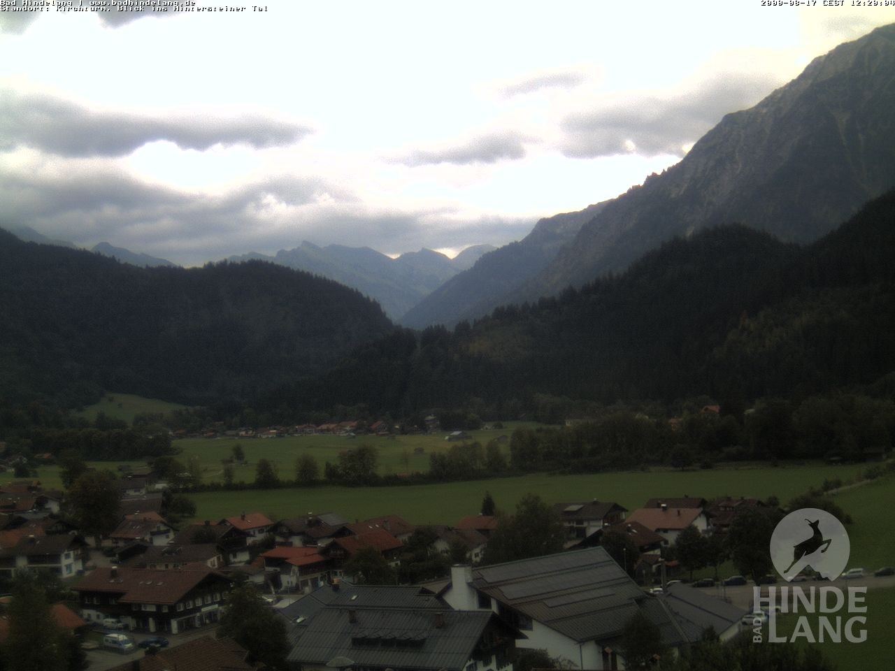 Archiv Foto Webcam Kirchturmblick Richtung Hintersteiner Tal