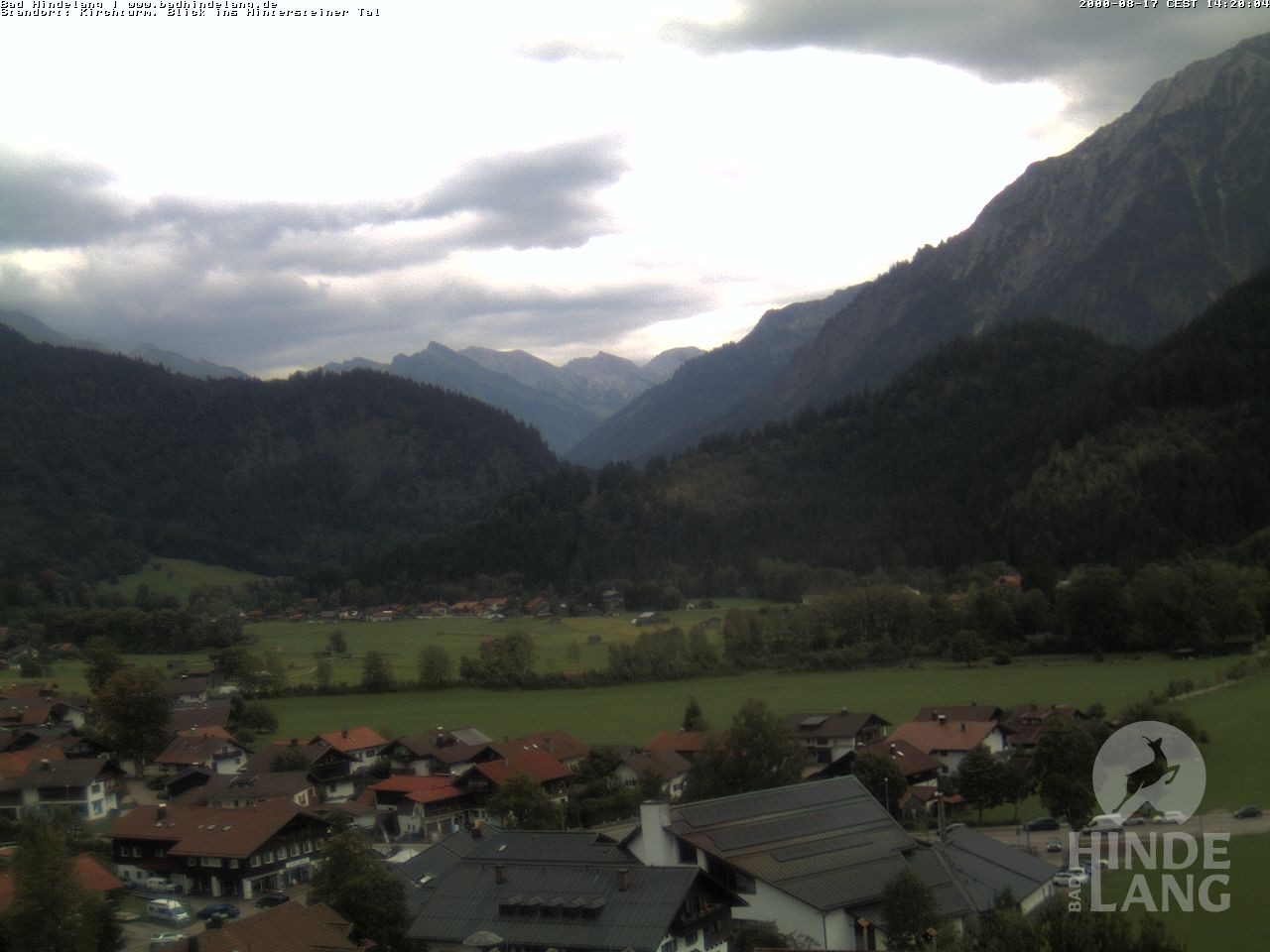 Archiv Foto Webcam Kirchturmblick Richtung Hintersteiner Tal