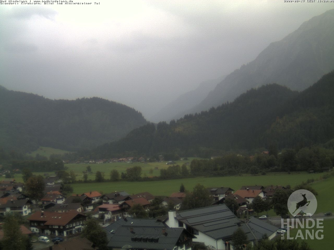 Archiv Foto Webcam Kirchturmblick Richtung Hintersteiner Tal