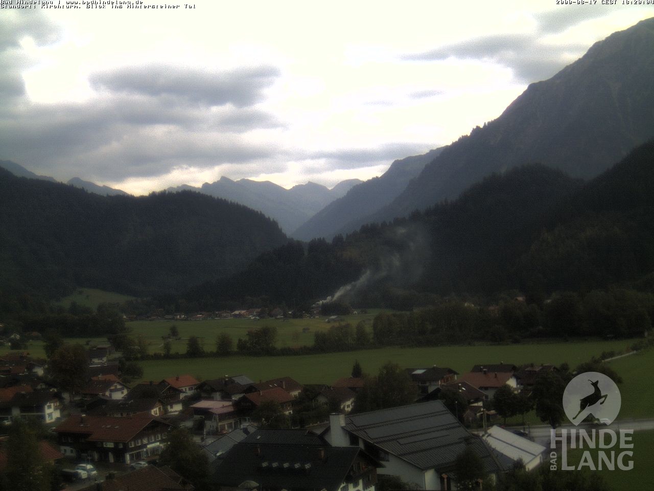 Archiv Foto Webcam Kirchturmblick Richtung Hintersteiner Tal