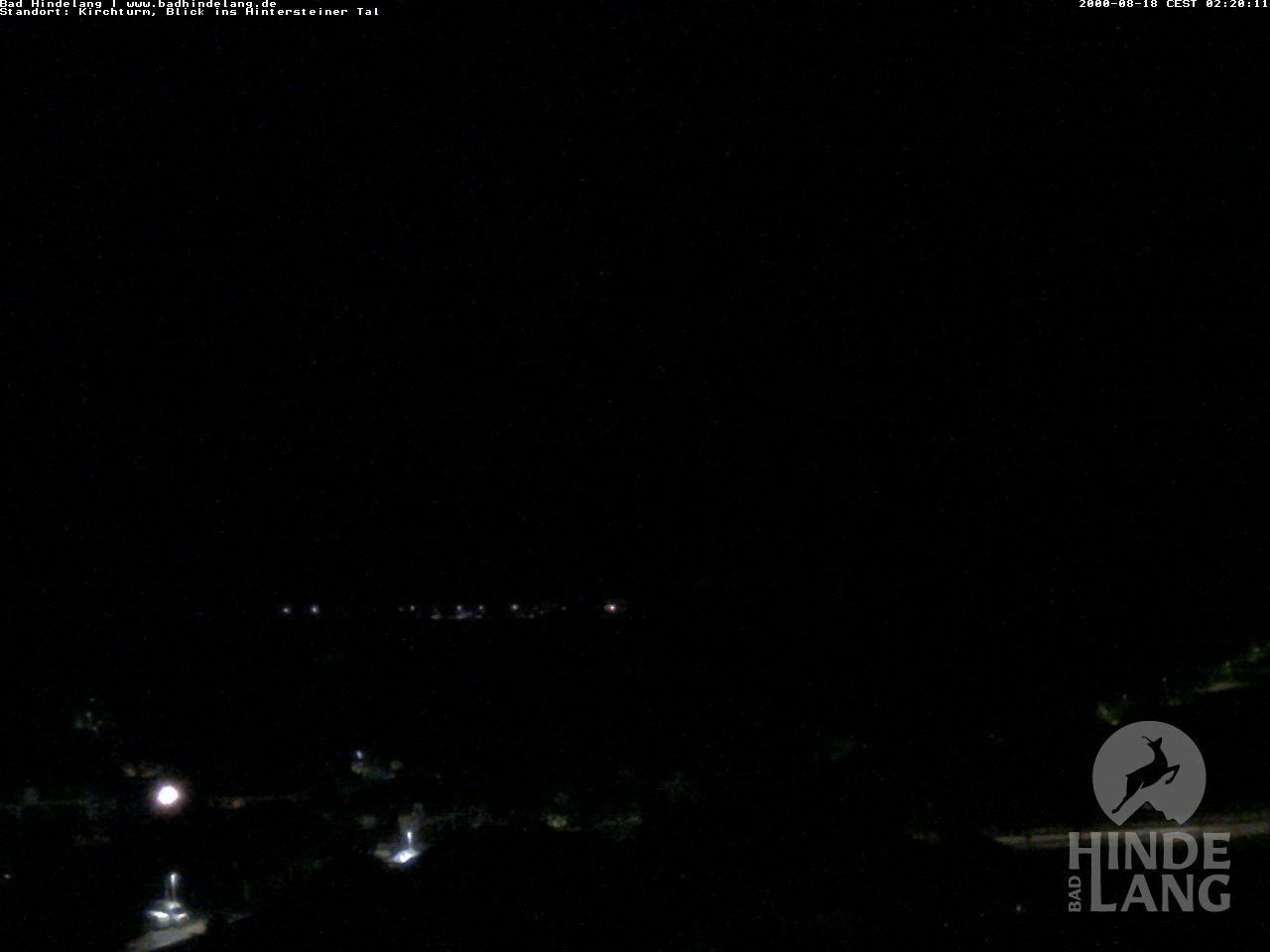 Archiv Foto Webcam Kirchturmblick Richtung Hintersteiner Tal