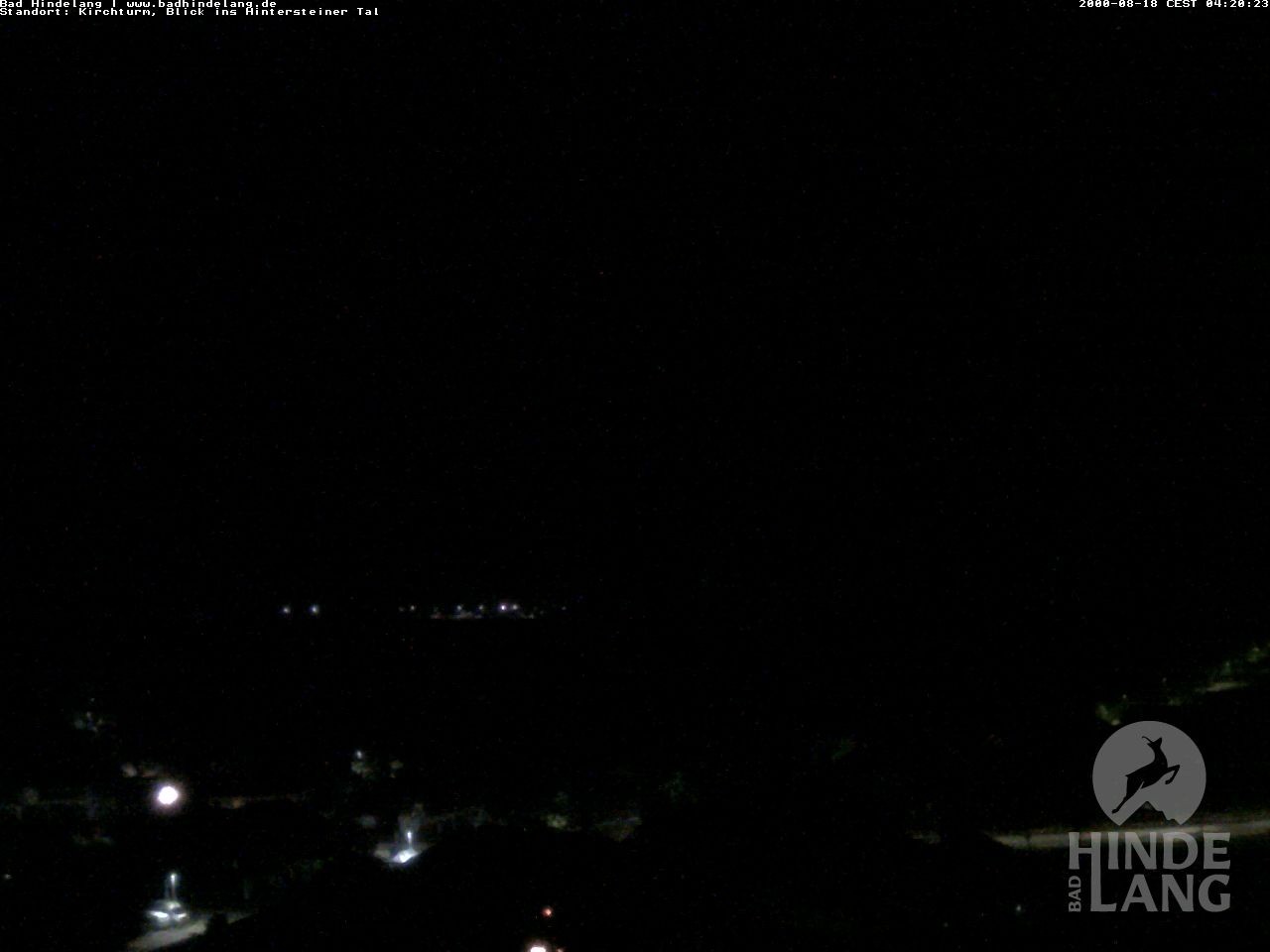Archiv Foto Webcam Kirchturmblick Richtung Hintersteiner Tal