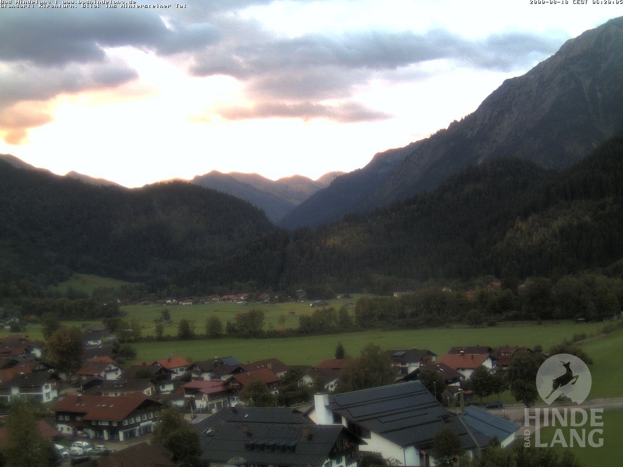 Archiv Foto Webcam Kirchturmblick Richtung Hintersteiner Tal
