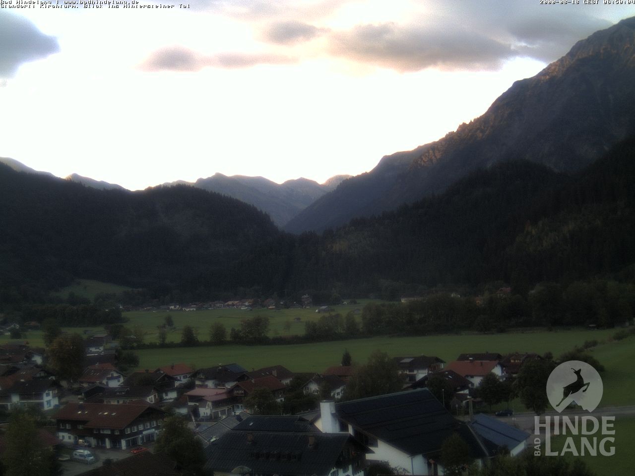 Archiv Foto Webcam Kirchturmblick Richtung Hintersteiner Tal