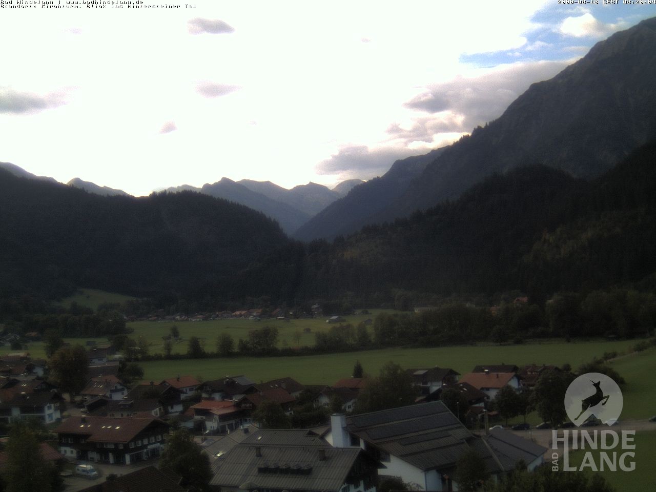 Archiv Foto Webcam Kirchturmblick Richtung Hintersteiner Tal
