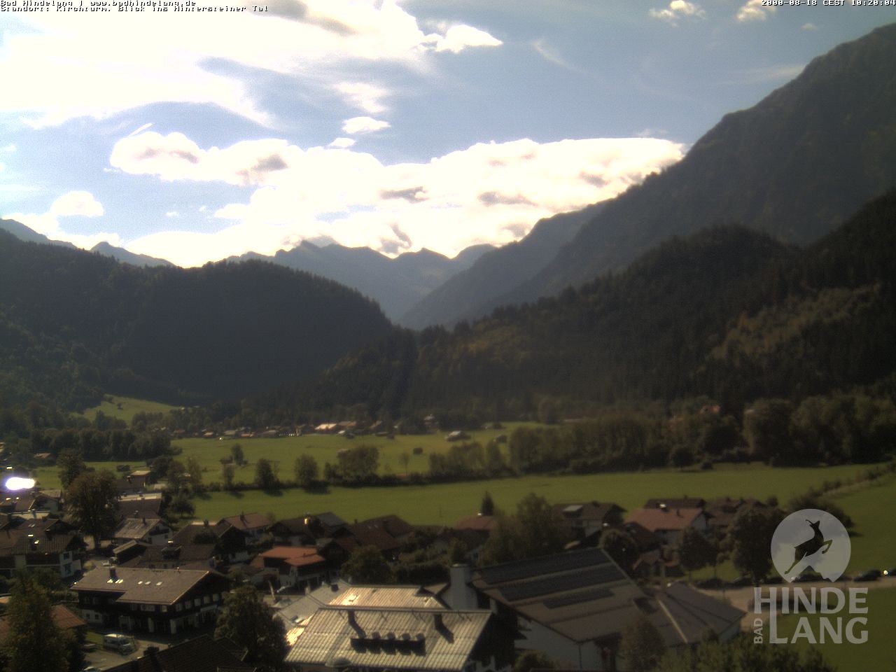 Archiv Foto Webcam Kirchturmblick Richtung Hintersteiner Tal