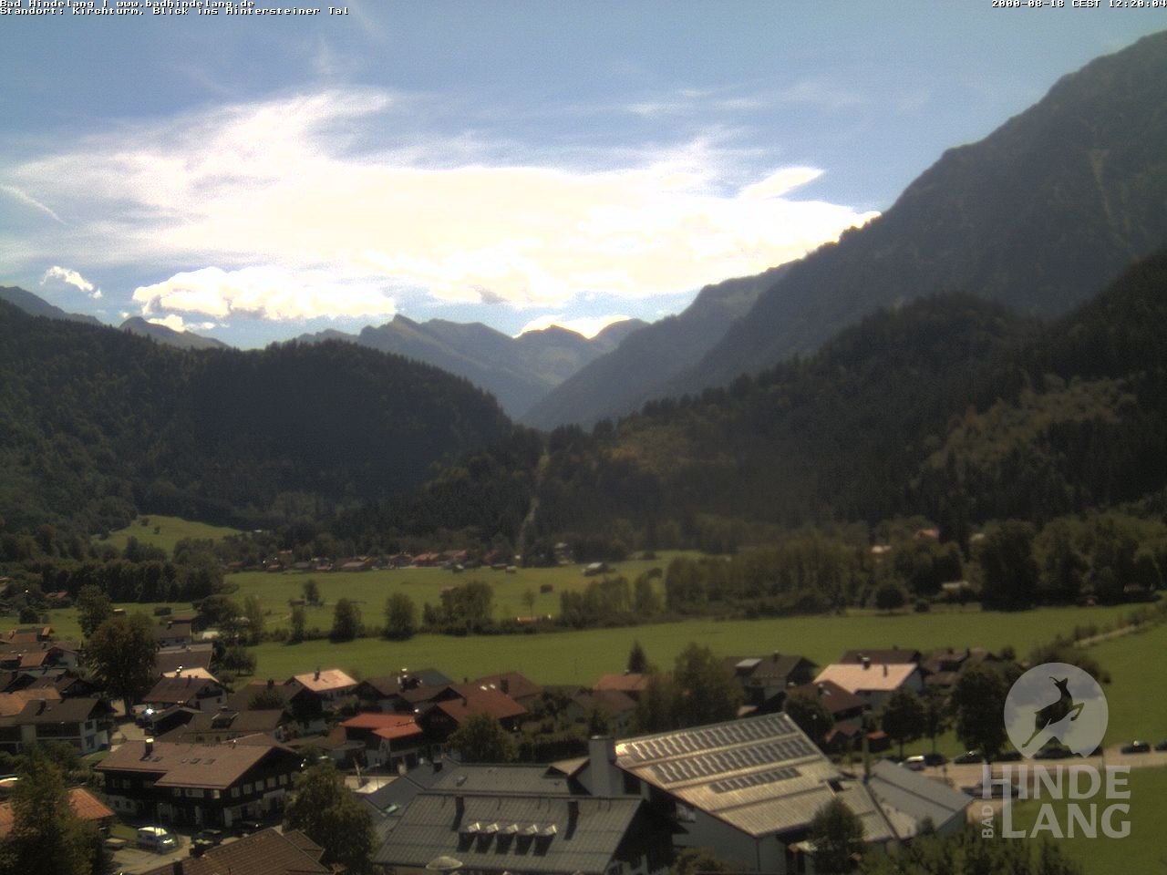 Archiv Foto Webcam Kirchturmblick Richtung Hintersteiner Tal