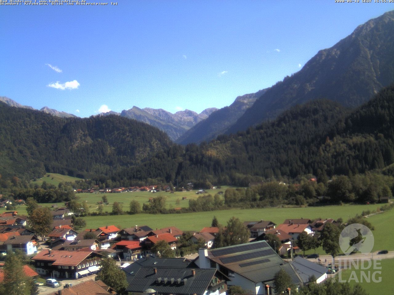 Archiv Foto Webcam Kirchturmblick Richtung Hintersteiner Tal