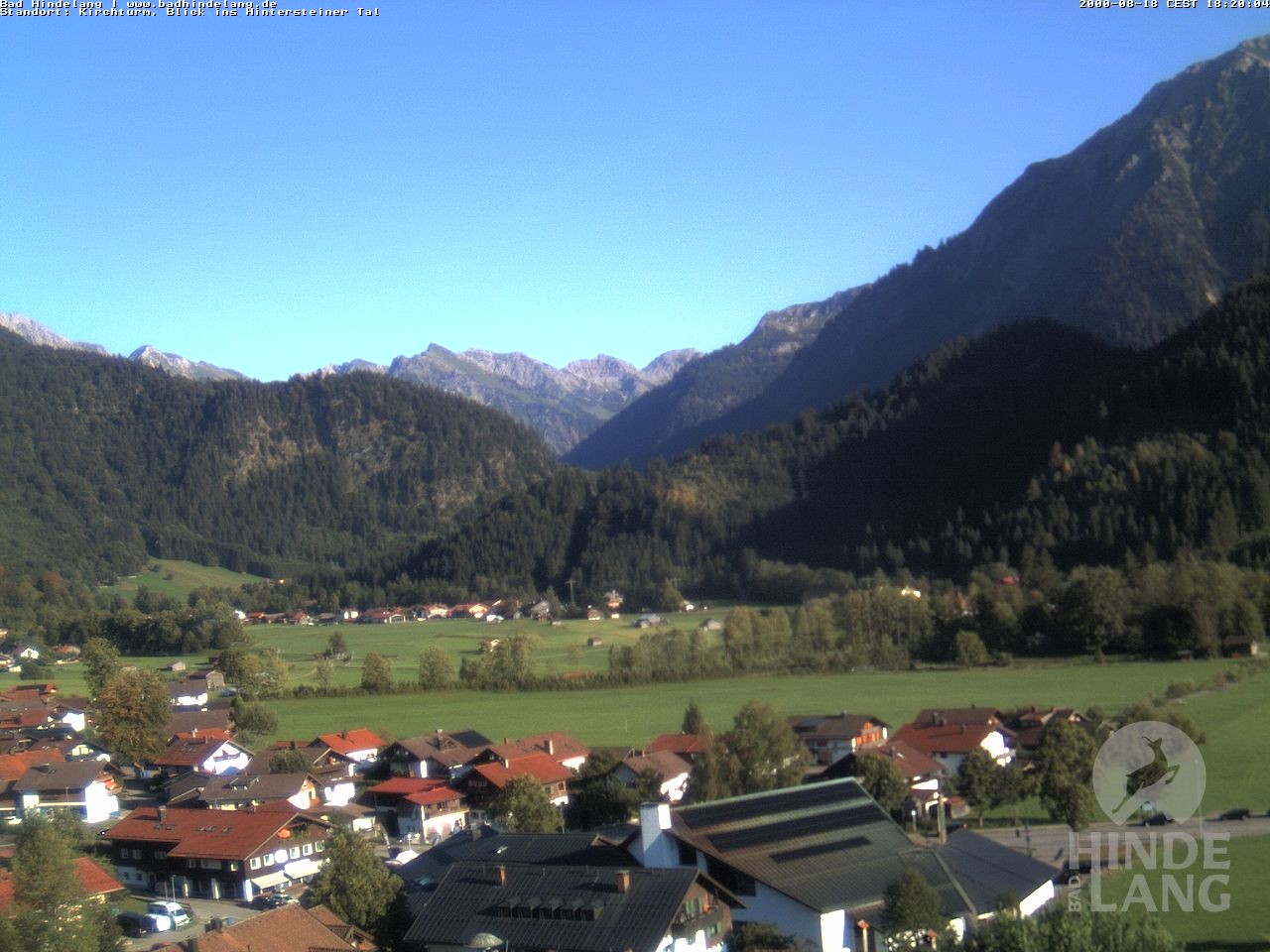 Archiv Foto Webcam Kirchturmblick Richtung Hintersteiner Tal