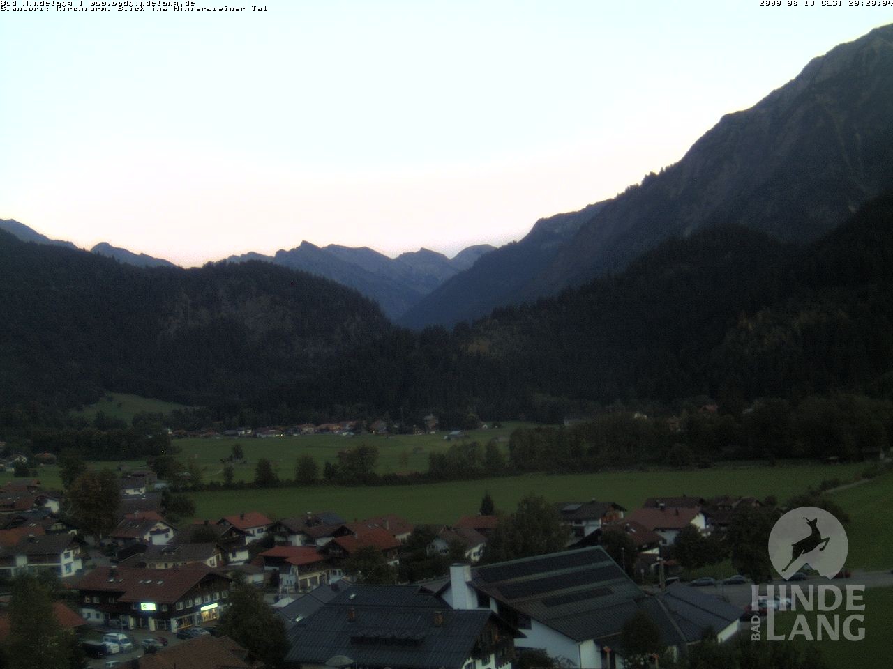 Archiv Foto Webcam Kirchturmblick Richtung Hintersteiner Tal