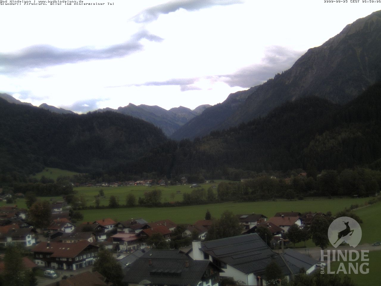 Archived image Webcam View of the church Bad Hindelang