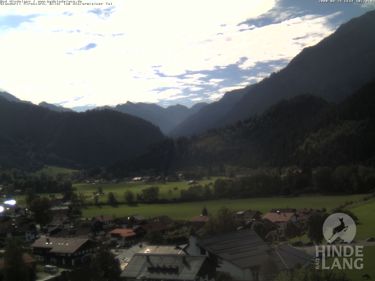 Archived image Webcam View of the church Bad Hindelang