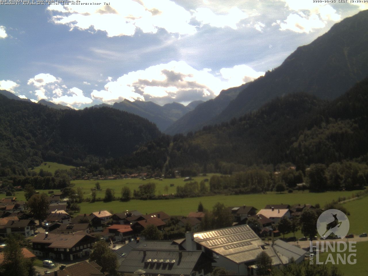 Archived image Webcam View of the church Bad Hindelang