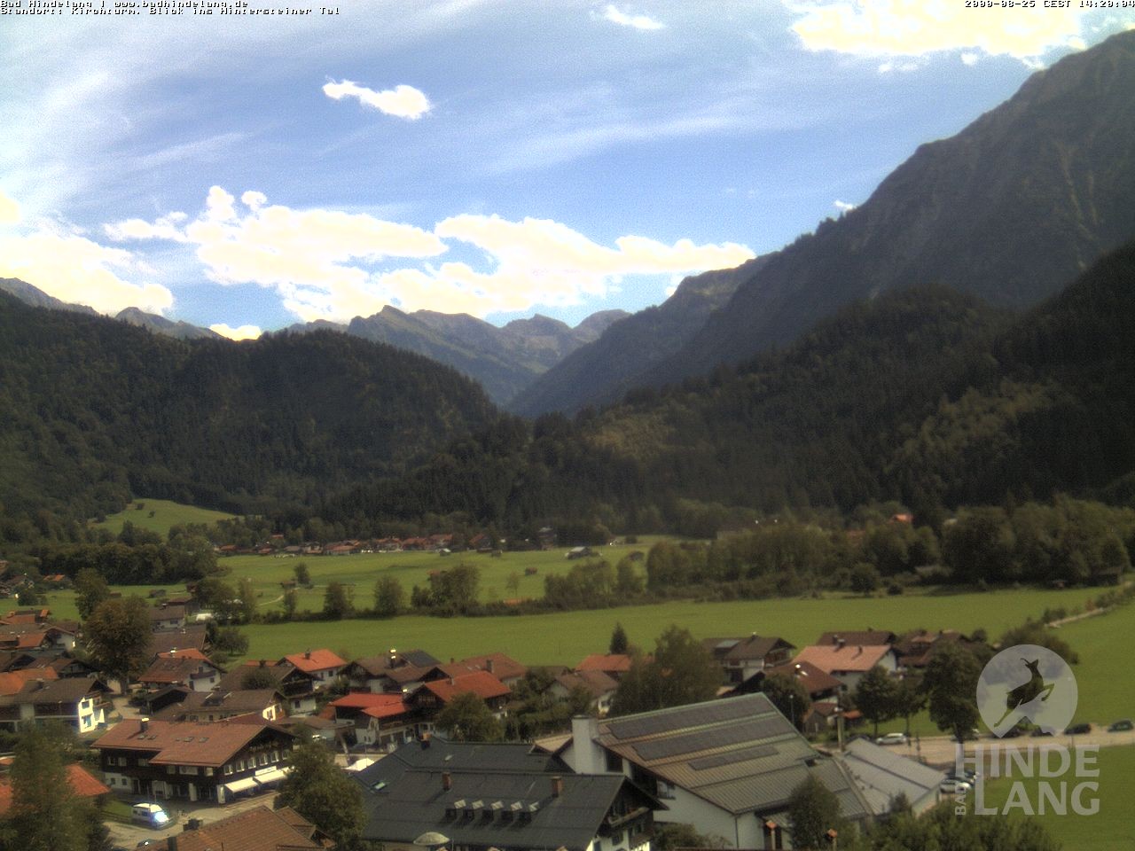 Archived image Webcam View of the church Bad Hindelang
