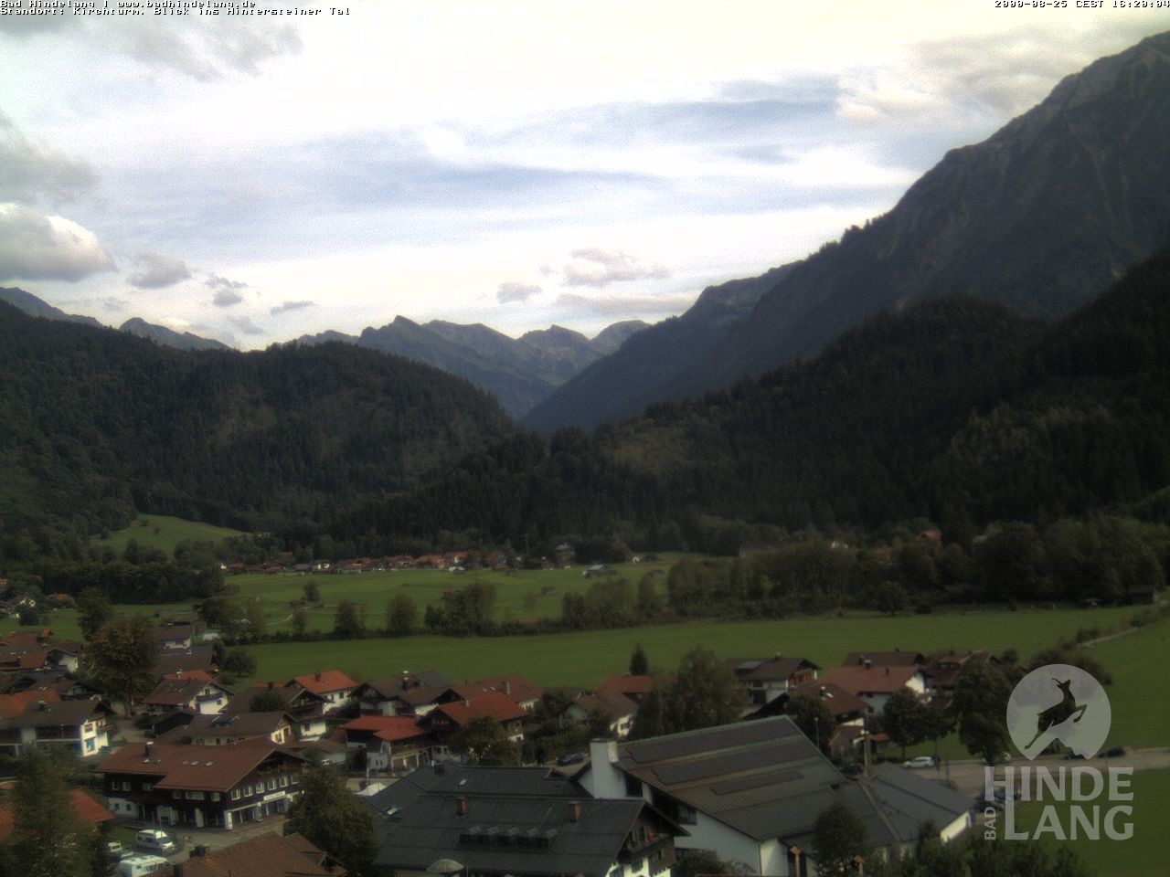 Archived image Webcam View of the church Bad Hindelang