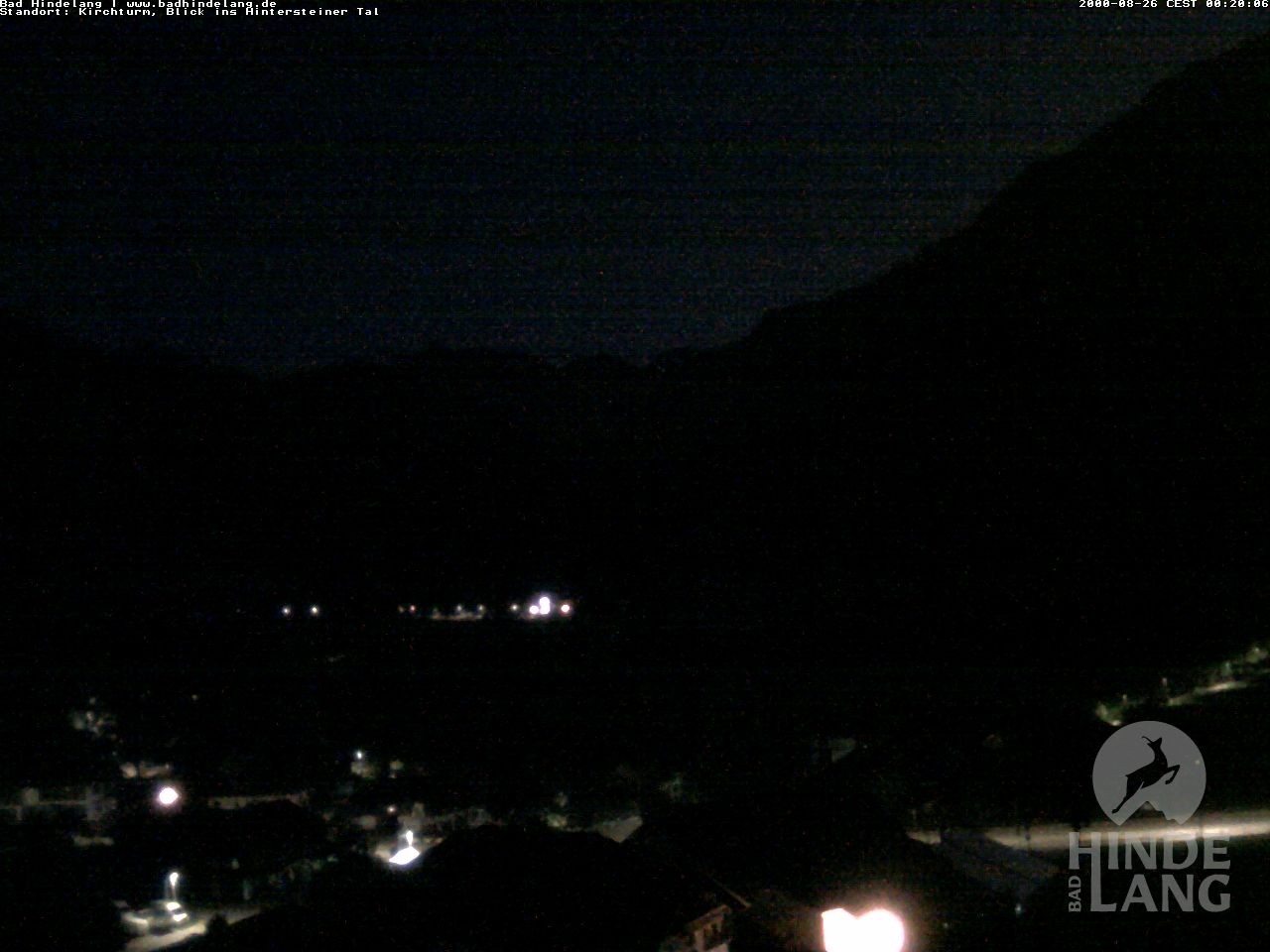 Archiv Foto Webcam Kirchturmblick Richtung Hintersteiner Tal