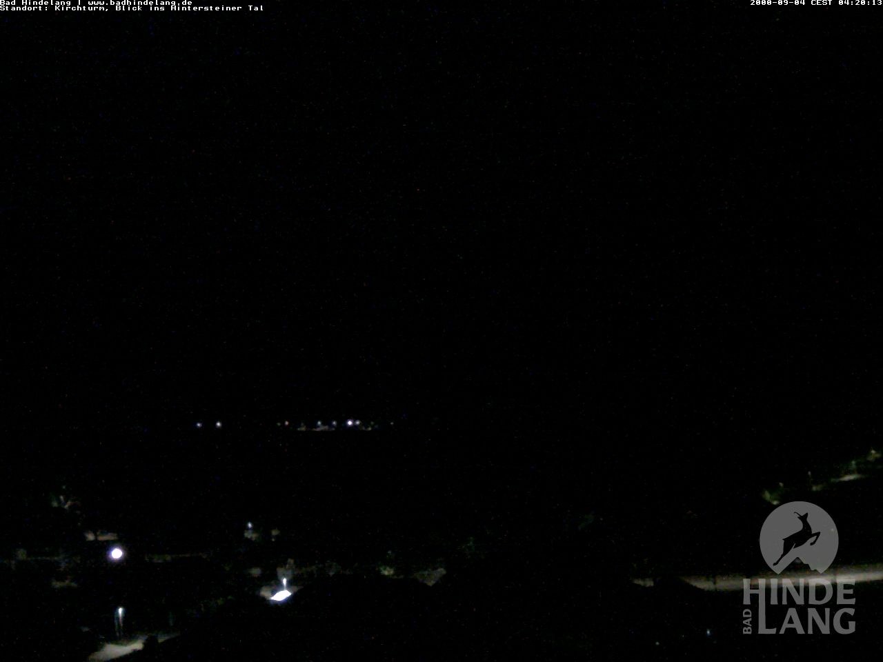 Archiv Foto Webcam Kirchturmblick Richtung Hintersteiner Tal