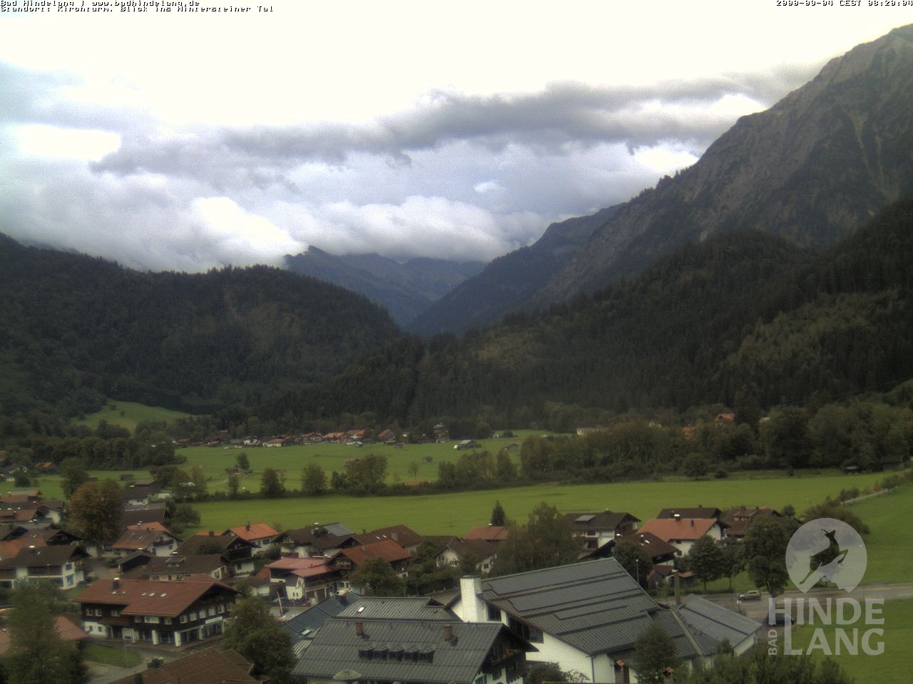 Archiv Foto Webcam Kirchturmblick Richtung Hintersteiner Tal