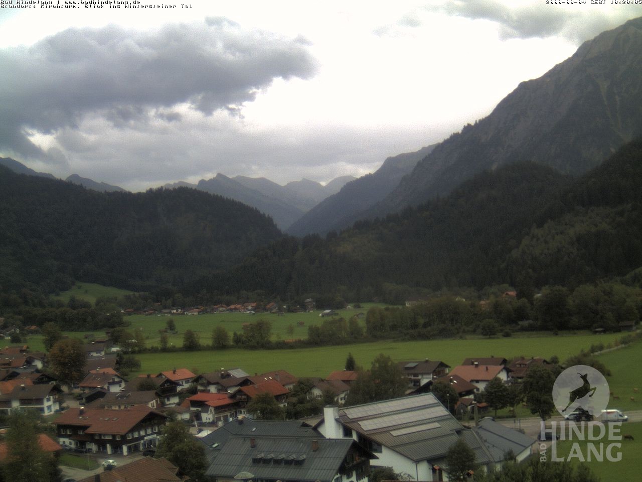 Archiv Foto Webcam Kirchturmblick Richtung Hintersteiner Tal