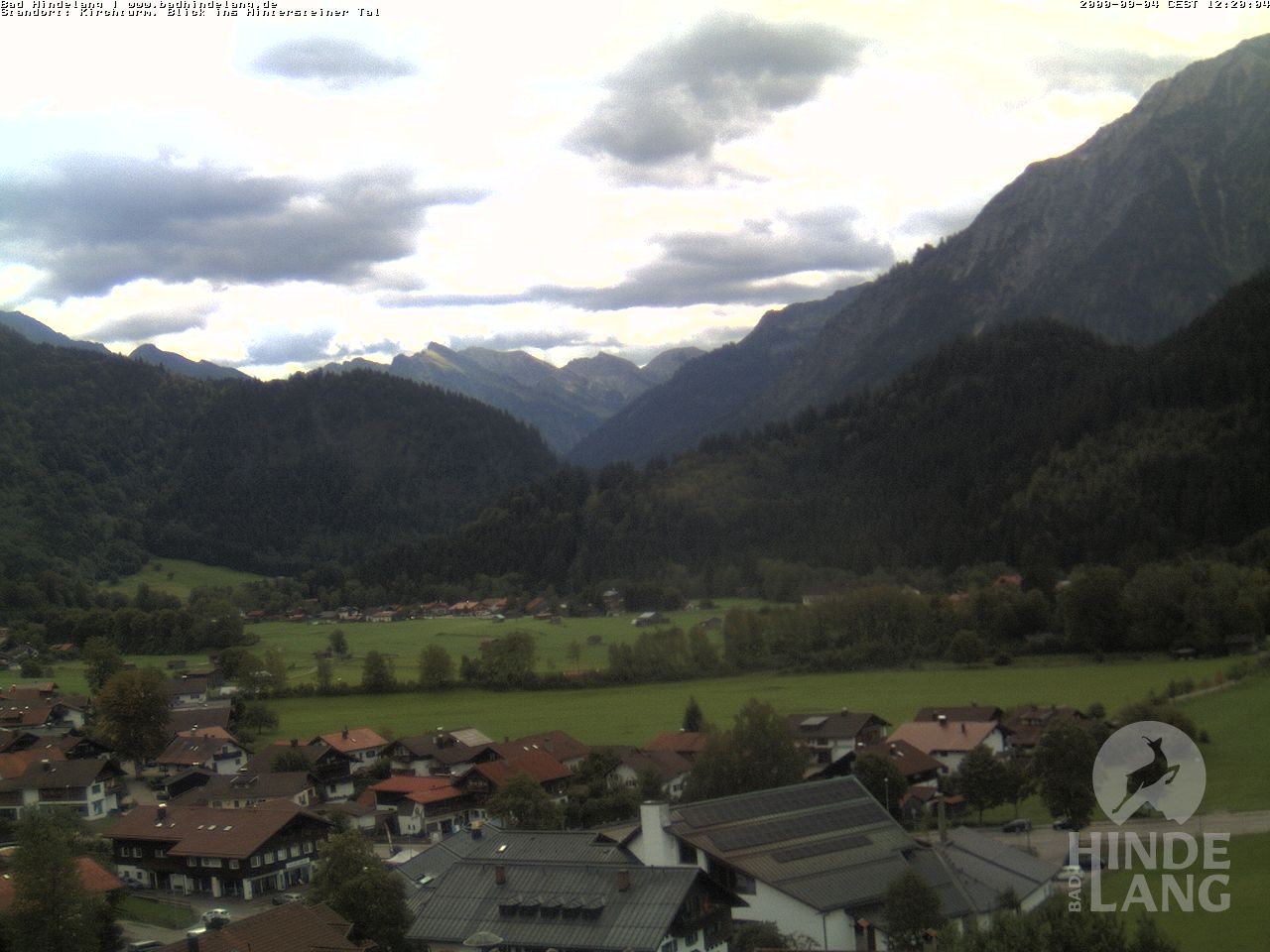 Archiv Foto Webcam Kirchturmblick Richtung Hintersteiner Tal