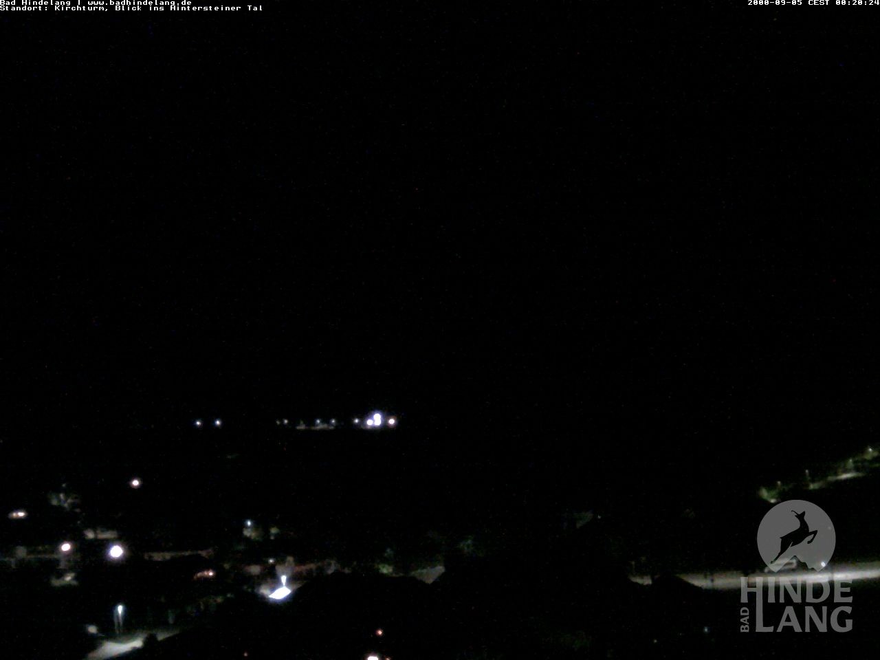 Archiv Foto Webcam Kirchturmblick Richtung Hintersteiner Tal