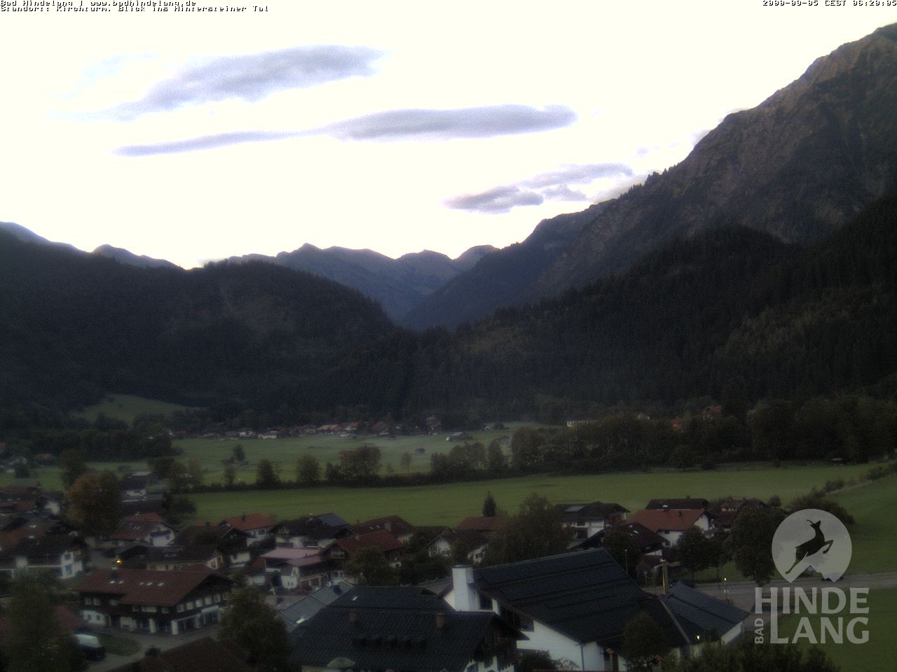 Archiv Foto Webcam Kirchturmblick Richtung Hintersteiner Tal