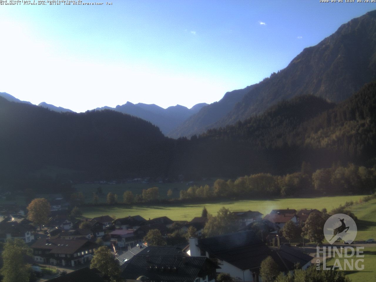 Archiv Foto Webcam Kirchturmblick Richtung Hintersteiner Tal
