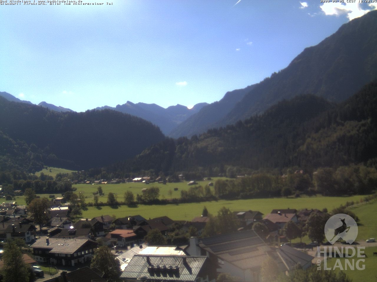 Archiv Foto Webcam Kirchturmblick Richtung Hintersteiner Tal