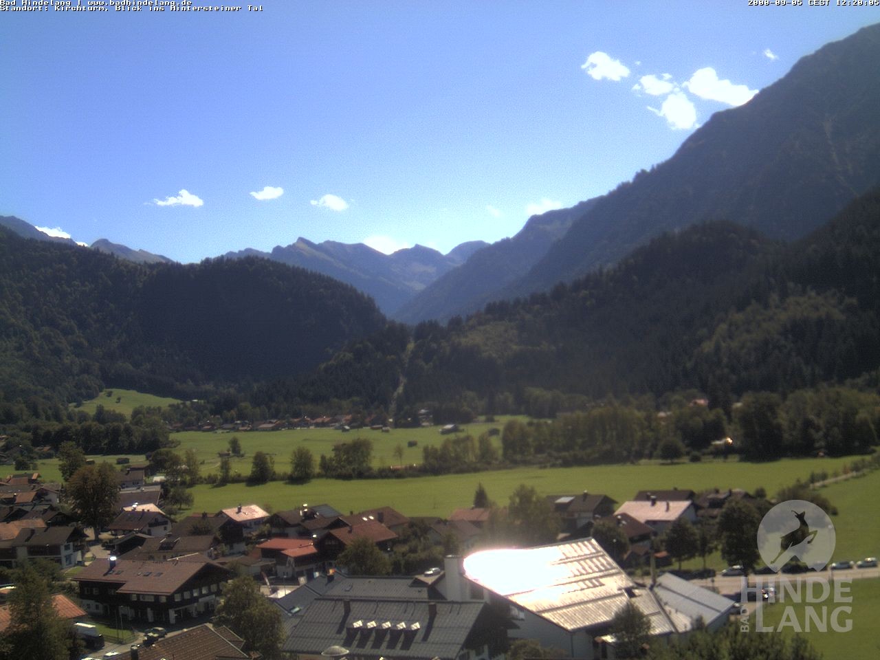 Archiv Foto Webcam Kirchturmblick Richtung Hintersteiner Tal