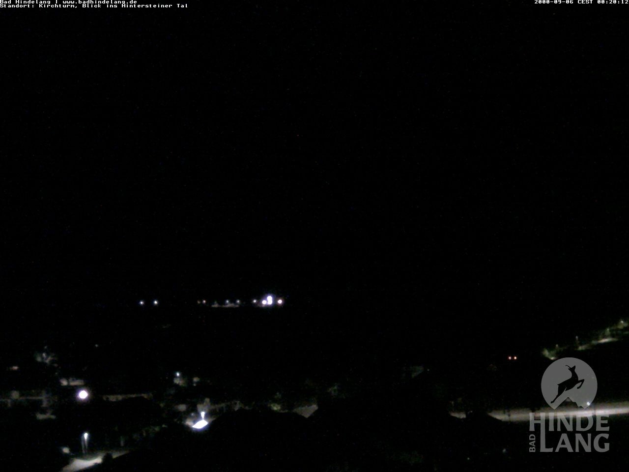 Archiv Foto Webcam Kirchturmblick Richtung Hintersteiner Tal