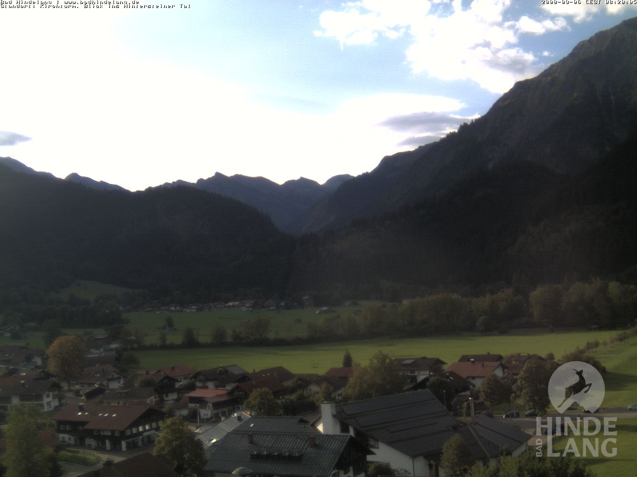 Archiv Foto Webcam Kirchturmblick Richtung Hintersteiner Tal