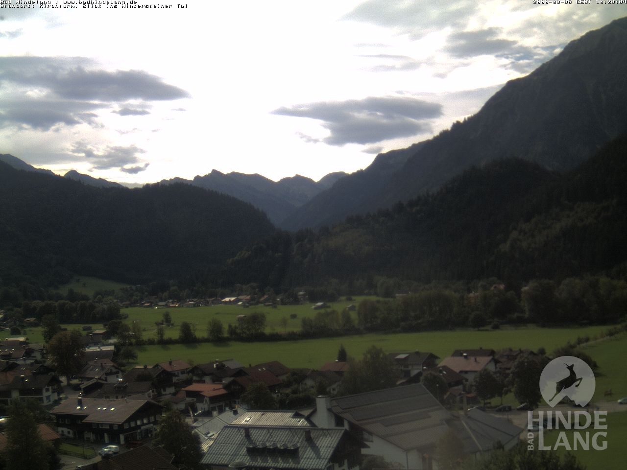Archiv Foto Webcam Kirchturmblick Richtung Hintersteiner Tal