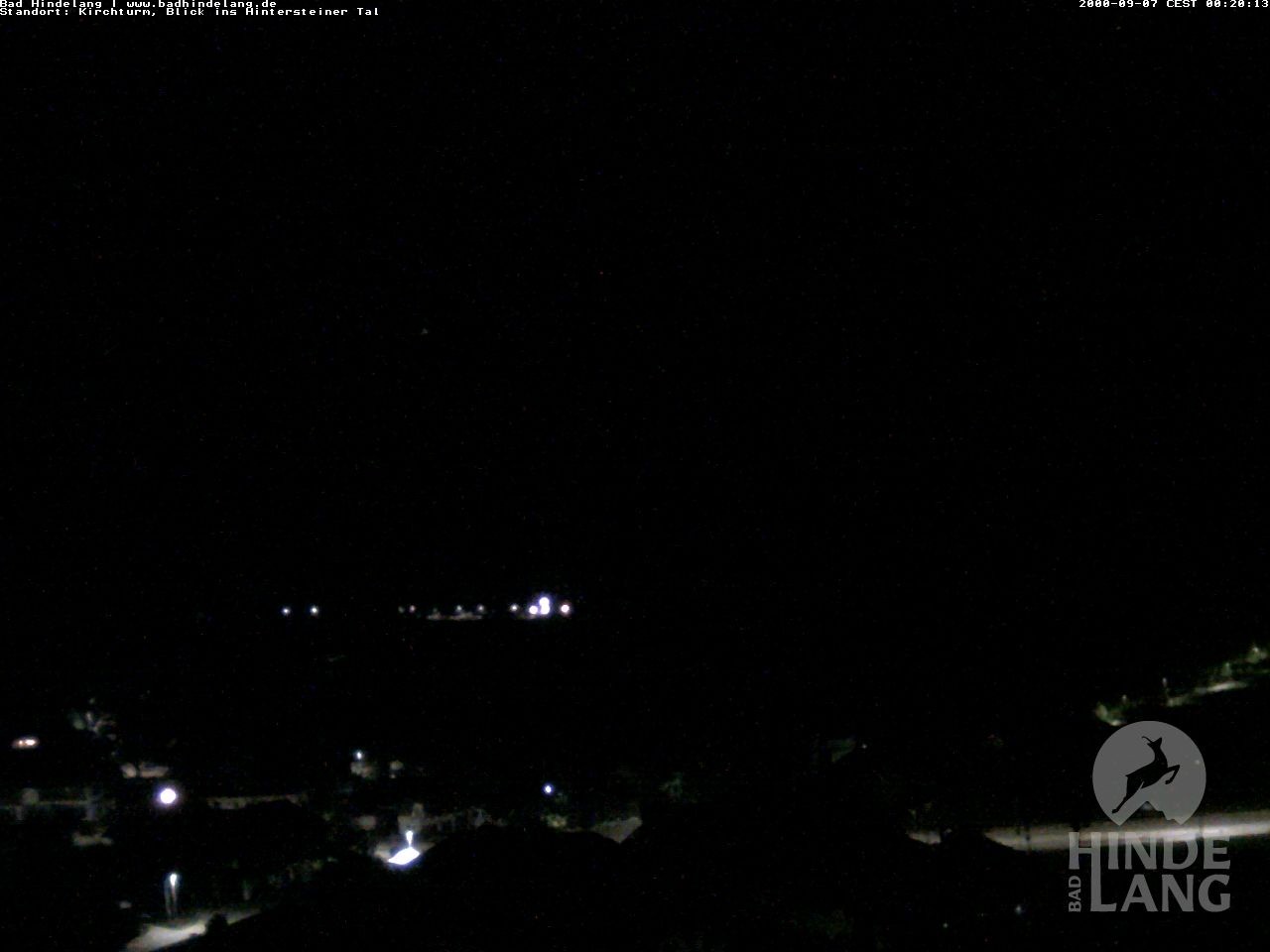 Archiv Foto Webcam Kirchturmblick Richtung Hintersteiner Tal