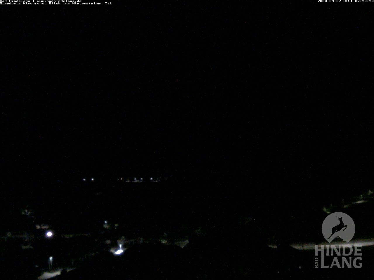 Archiv Foto Webcam Kirchturmblick Richtung Hintersteiner Tal