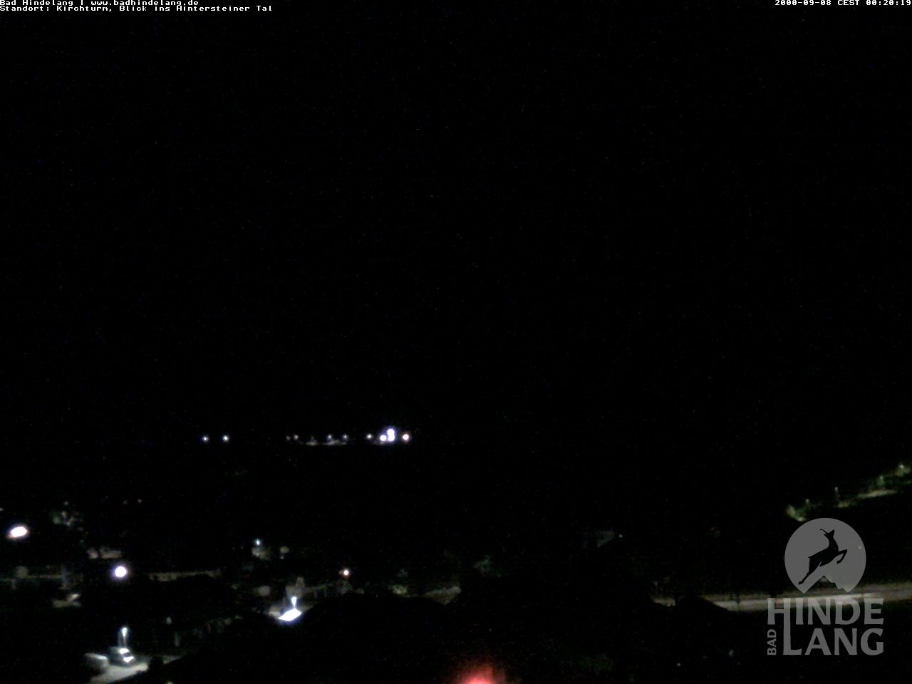 Archiv Foto Webcam Kirchturmblick Richtung Hintersteiner Tal