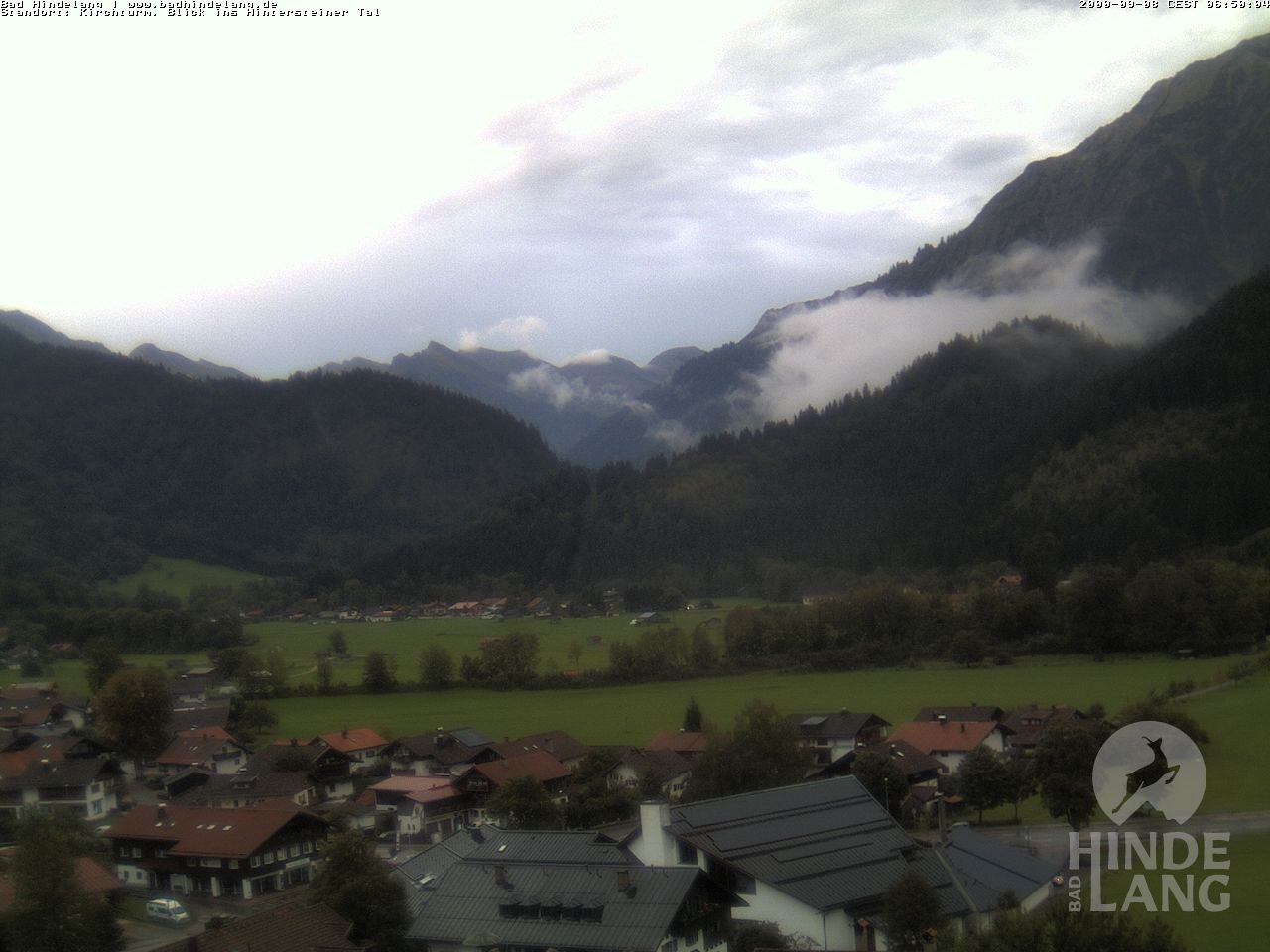 Archiv Foto Webcam Kirchturmblick Richtung Hintersteiner Tal