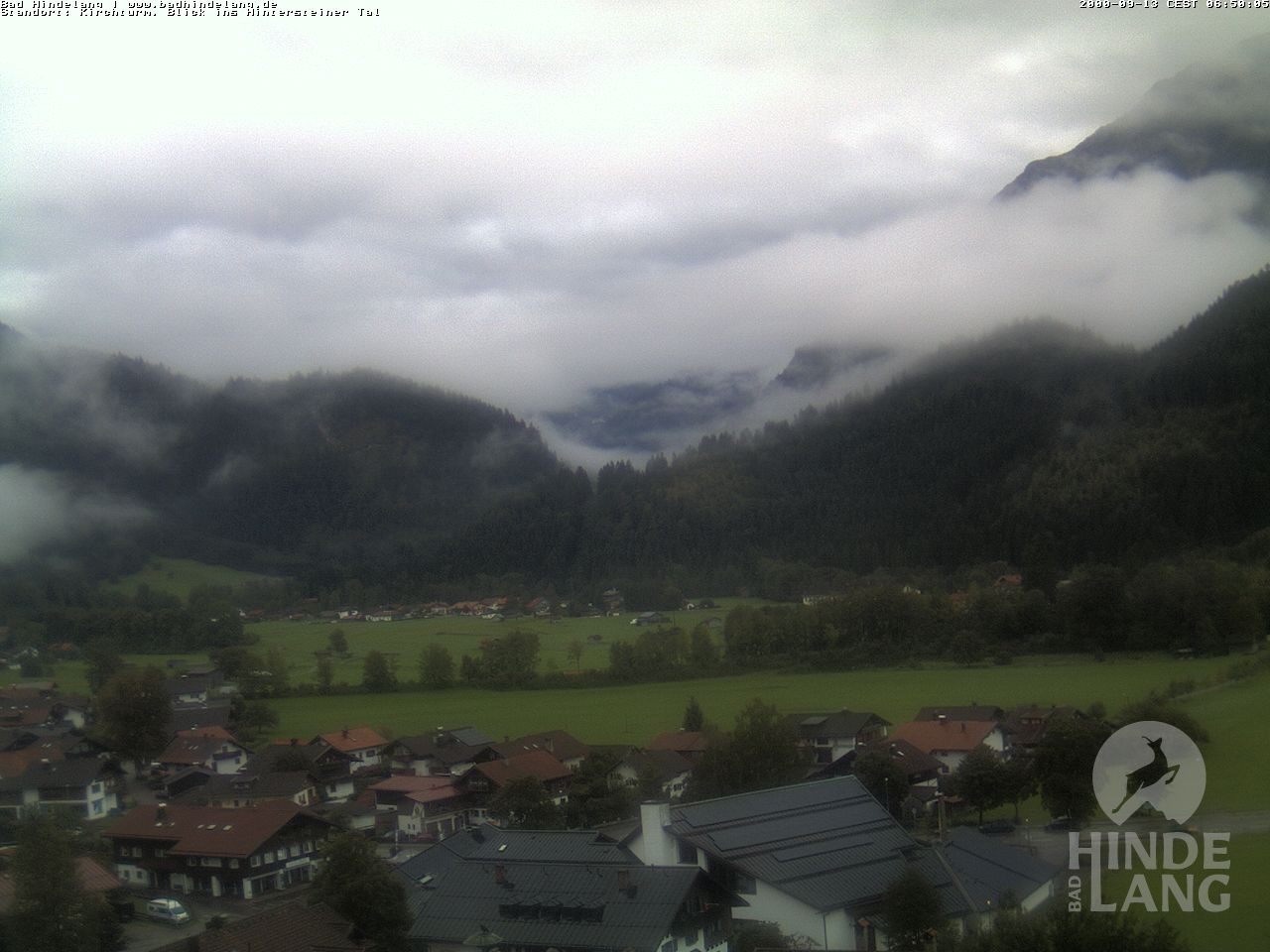Archiv Foto Webcam Kirchturmblick Richtung Hintersteiner Tal