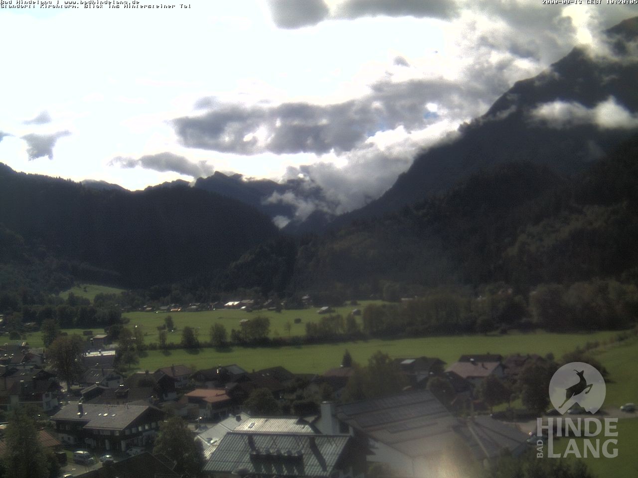 Archiv Foto Webcam Kirchturmblick Richtung Hintersteiner Tal