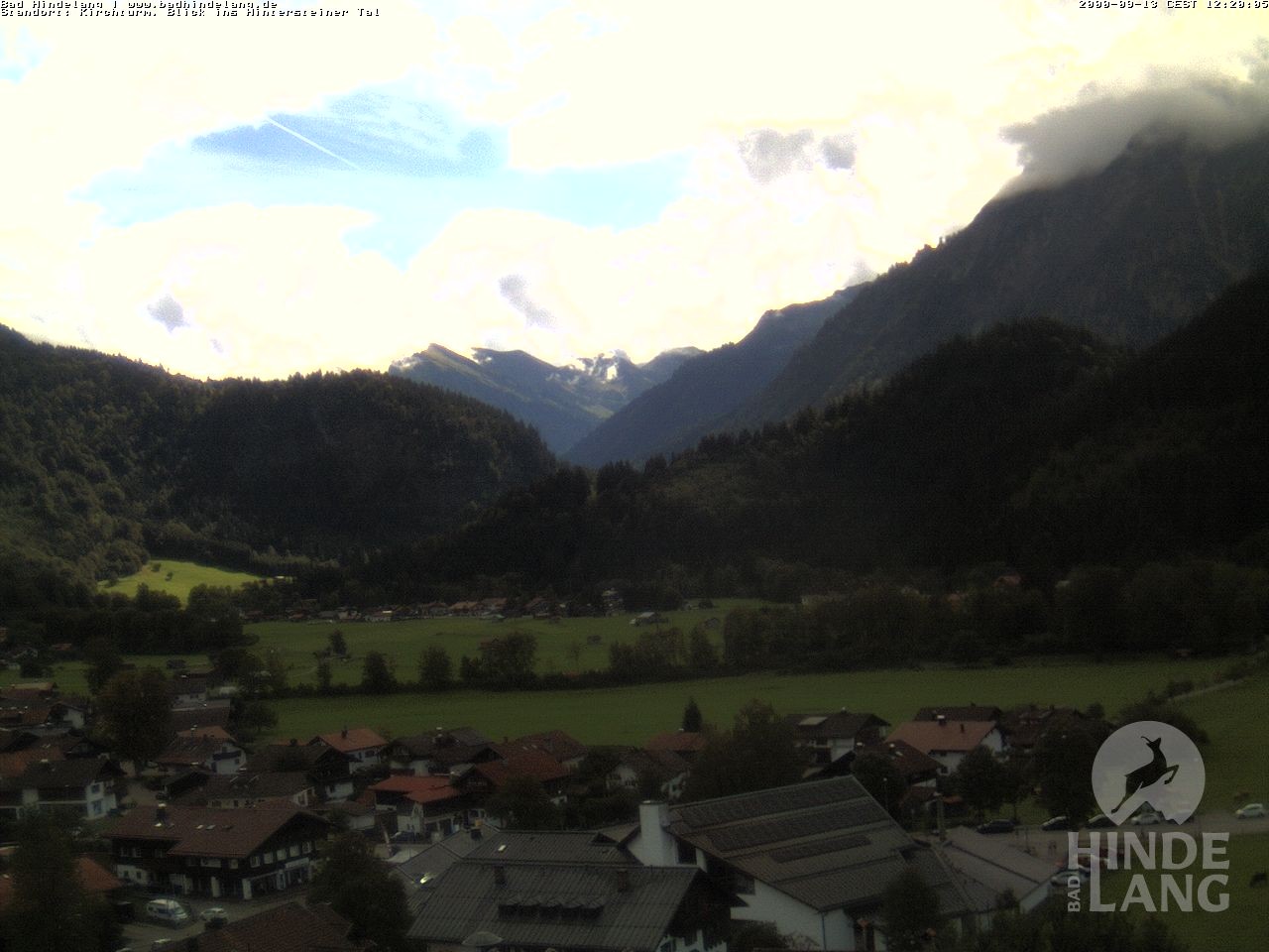 Archiv Foto Webcam Kirchturmblick Richtung Hintersteiner Tal