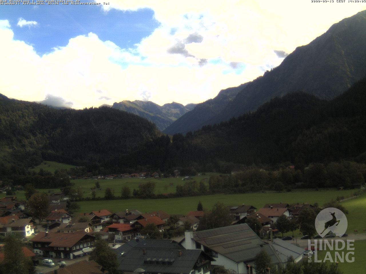 Archiv Foto Webcam Kirchturmblick Richtung Hintersteiner Tal
