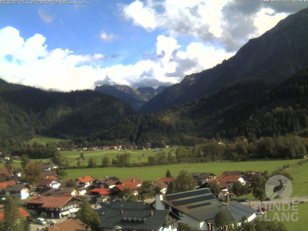 Archiv Foto Webcam Kirchturmblick Richtung Hintersteiner Tal