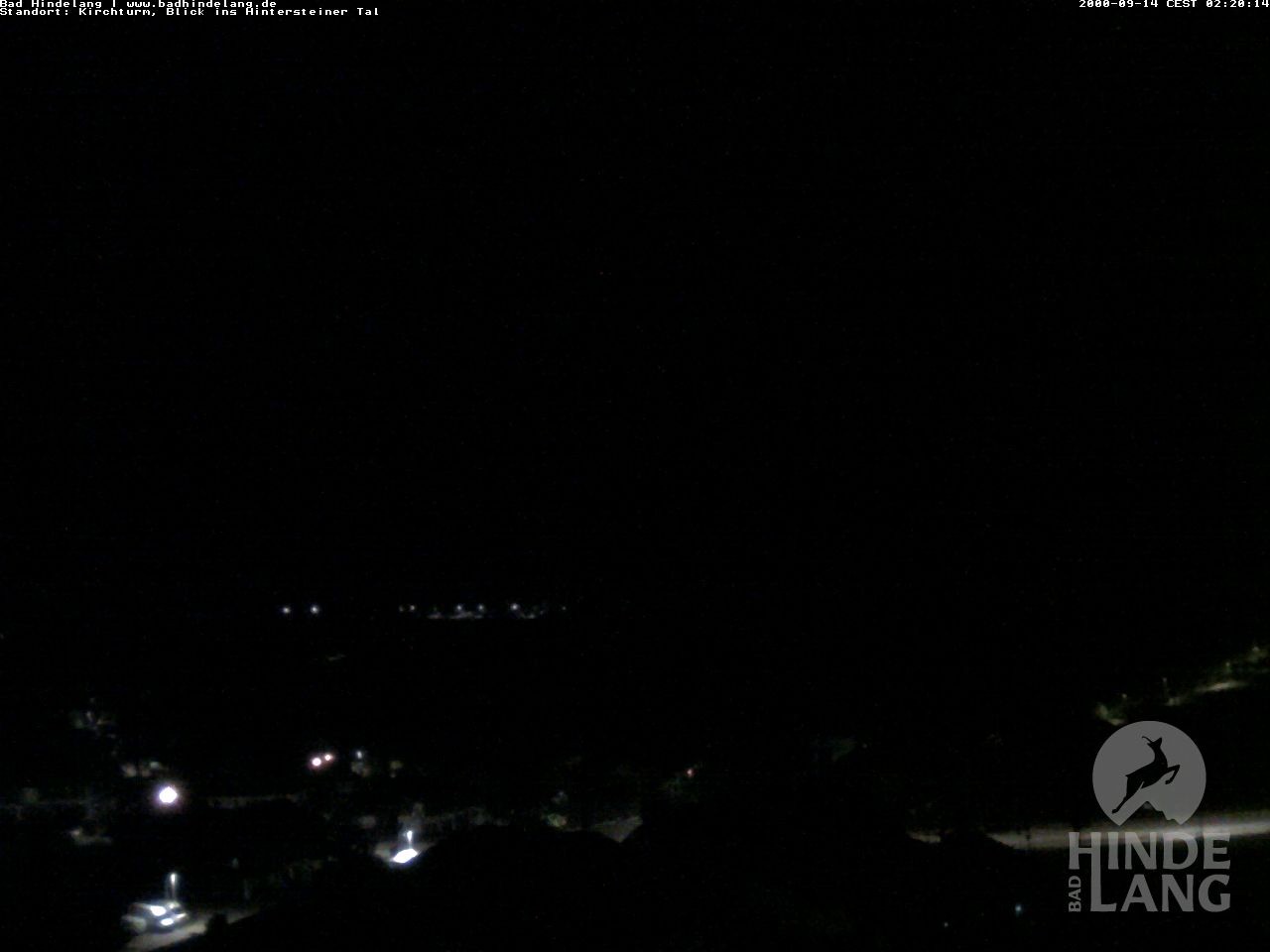 Archiv Foto Webcam Kirchturmblick Richtung Hintersteiner Tal
