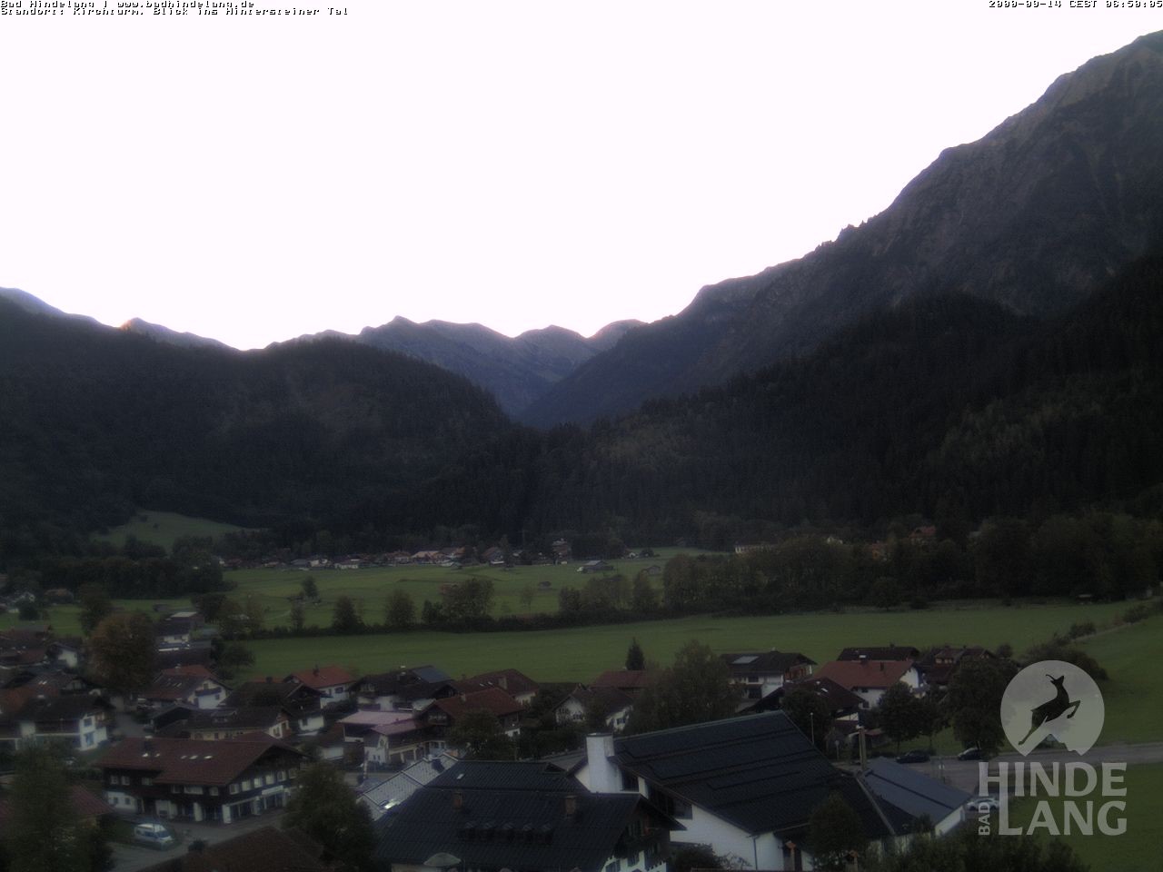 Archiv Foto Webcam Kirchturmblick Richtung Hintersteiner Tal