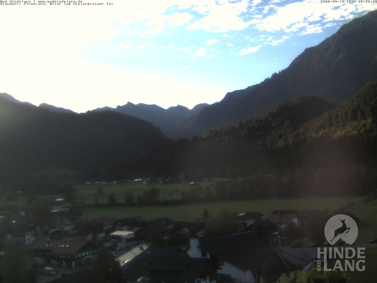 Archiv Foto Webcam Kirchturmblick Richtung Hintersteiner Tal
