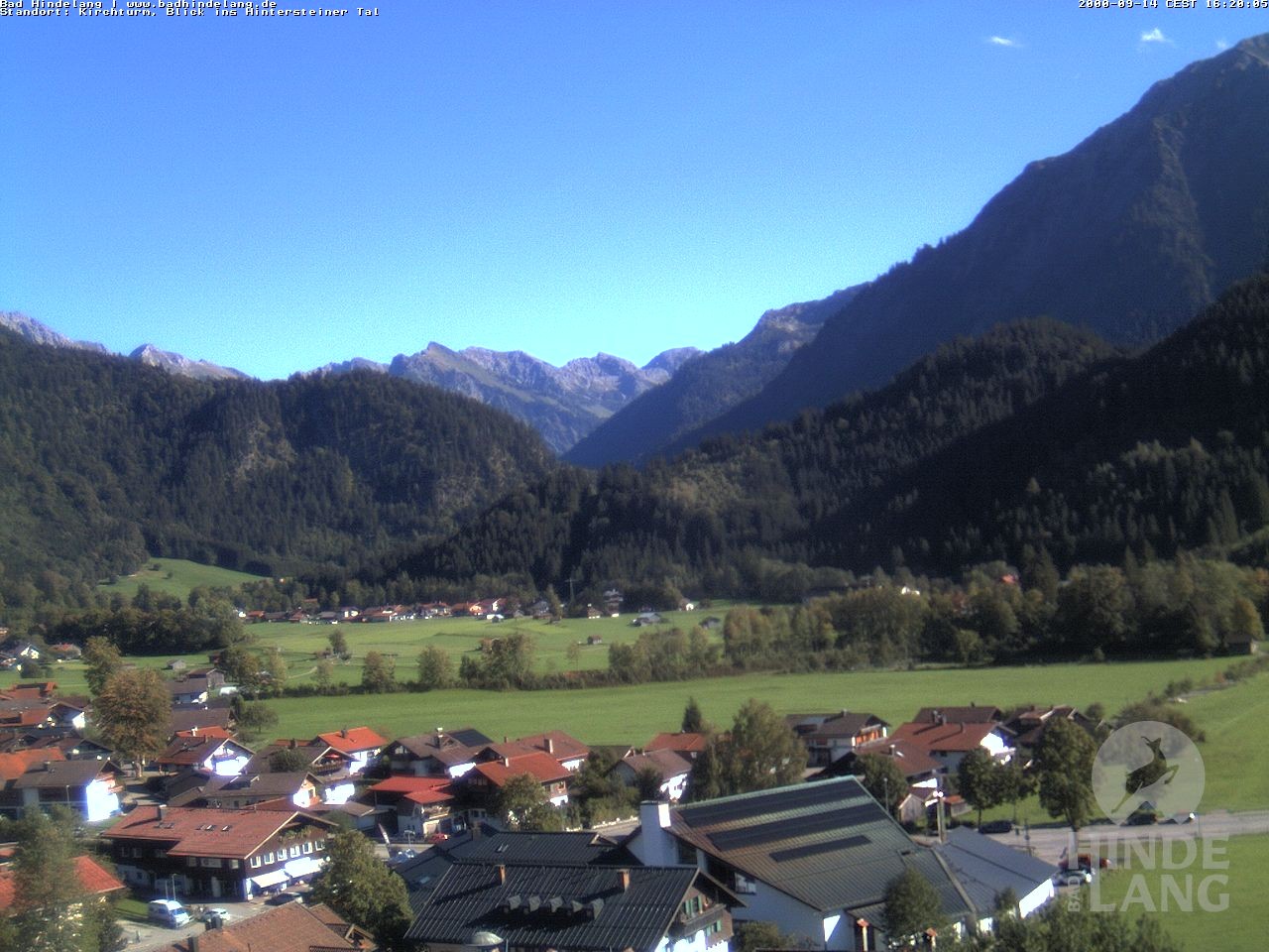 Archived image Webcam View of the church Bad Hindelang