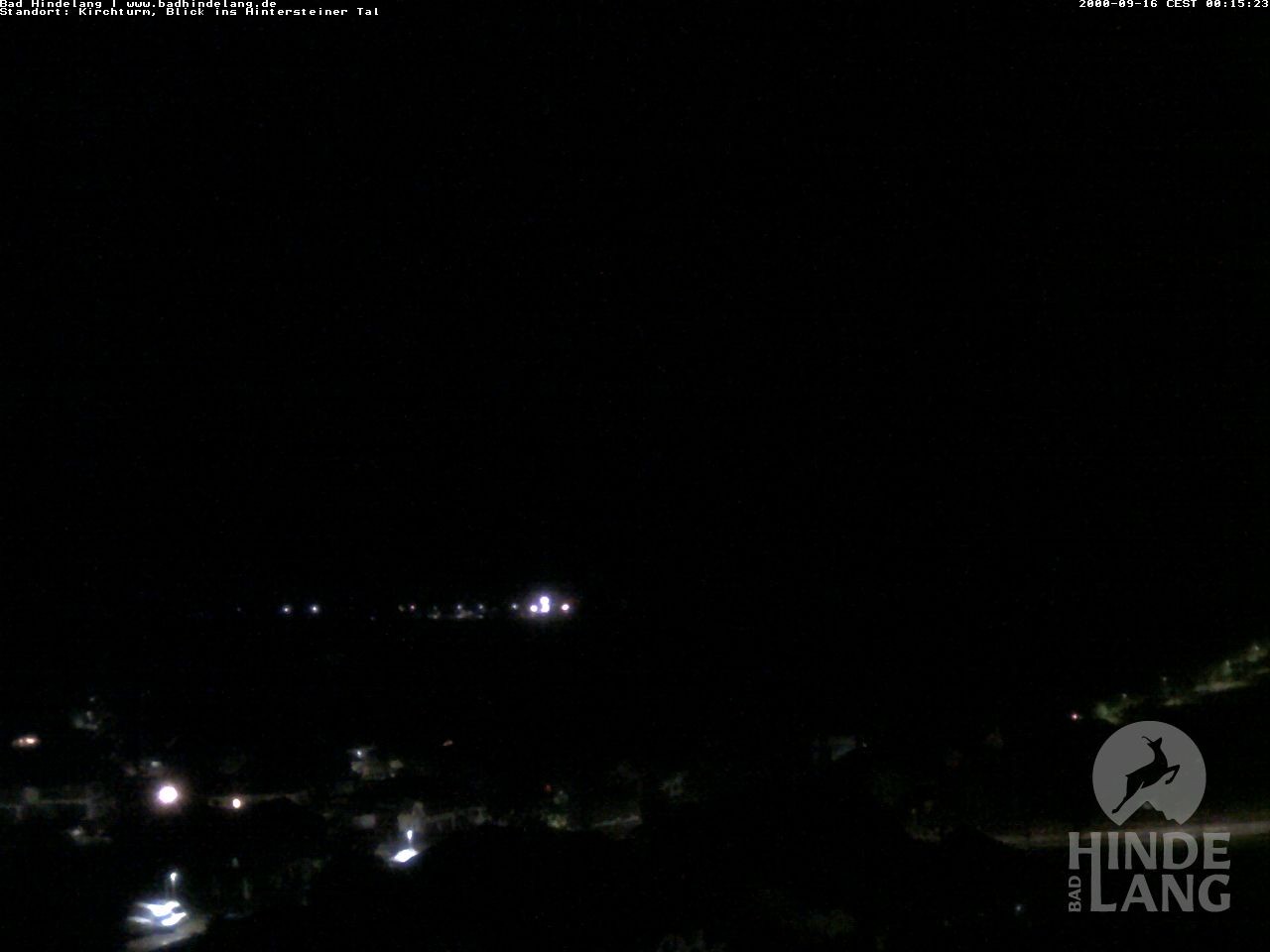 Archiv Foto Webcam Kirchturmblick Richtung Hintersteiner Tal