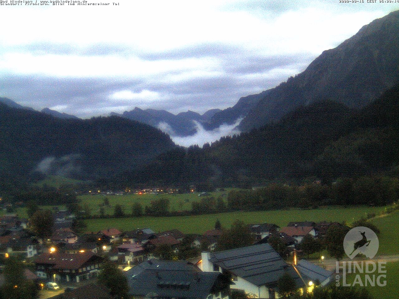 Archiv Foto Webcam Kirchturmblick Richtung Hintersteiner Tal