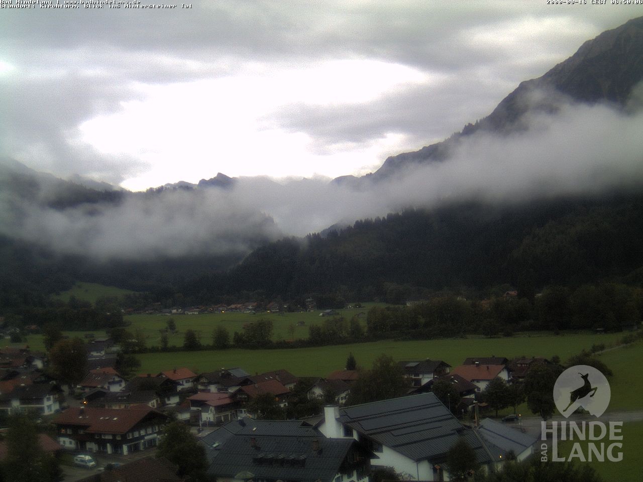 Archiv Foto Webcam Kirchturmblick Richtung Hintersteiner Tal